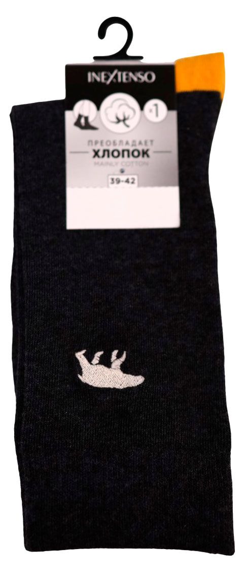 Носки мужские InExtenso темно-серые, р. 39/42-43/46
