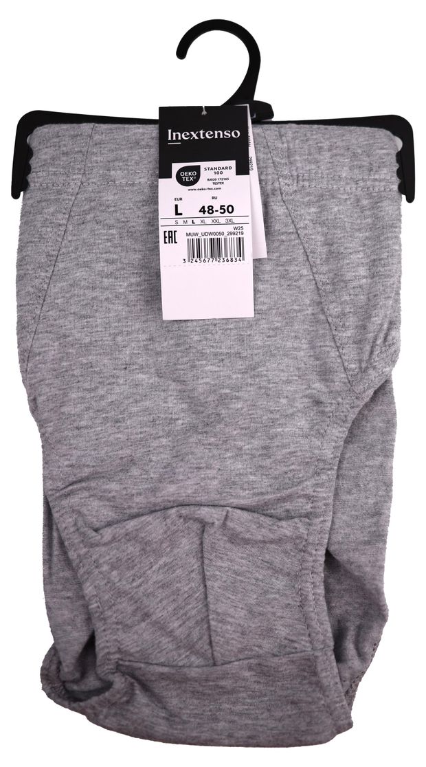 Трусы мужские InExtenso слипы серые, р S-3XL