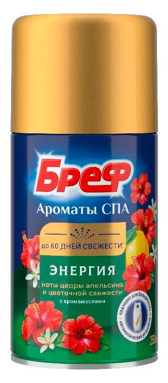 Освежитель воздуха Бреф Энергия ароматы СПА сменный баллон, 250 мл