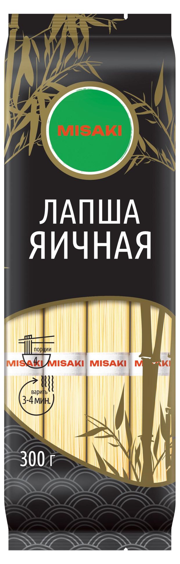 Макаронные изделия Misaki Лапша яичная Китай, 300 г