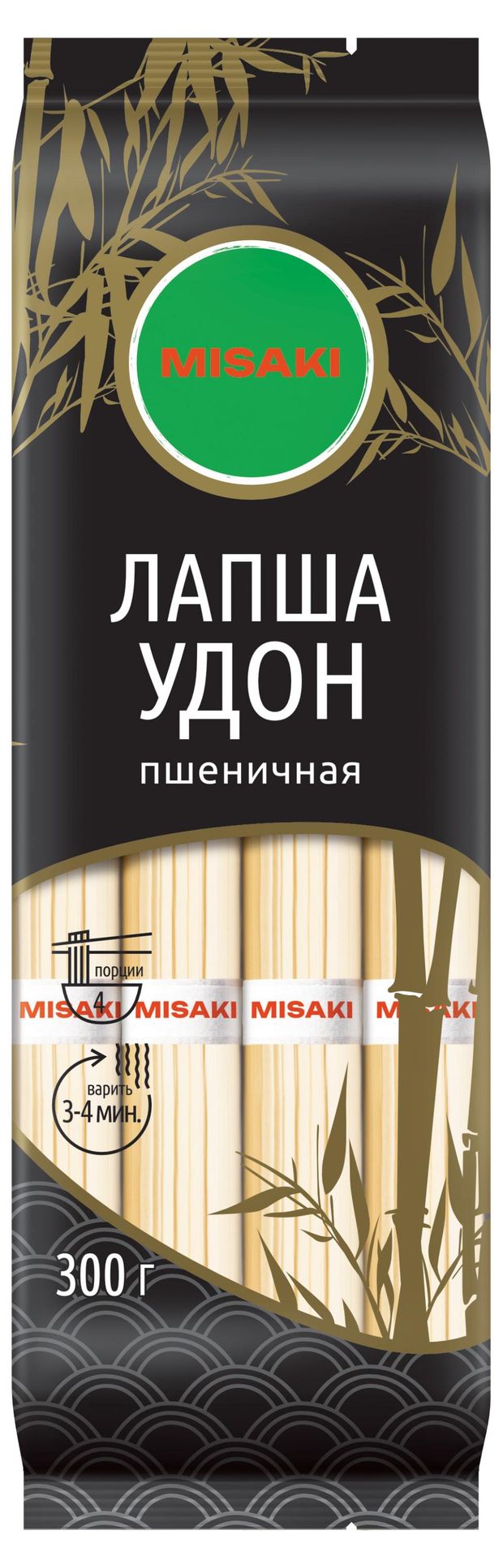 Макаронные изделия Misaki Лапша удон пшеничная Китай, 300 г