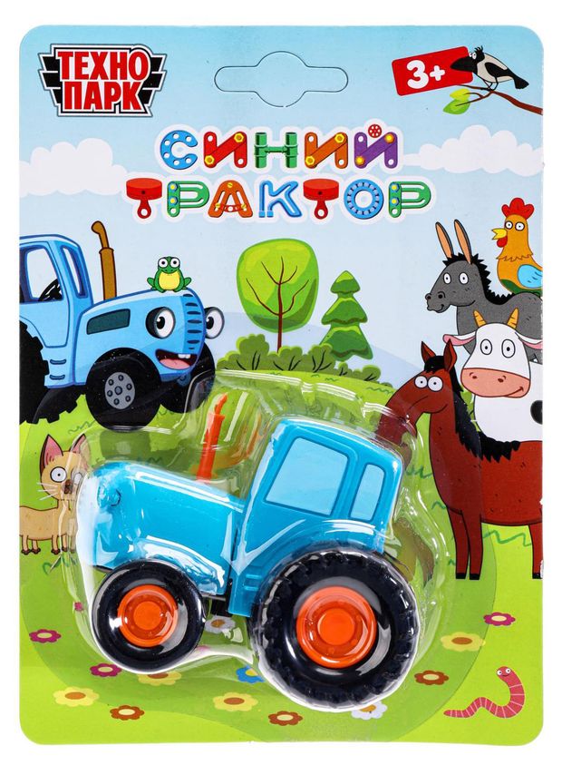 Машина Технопарк Металлическая Синий Трактор, 1 шт