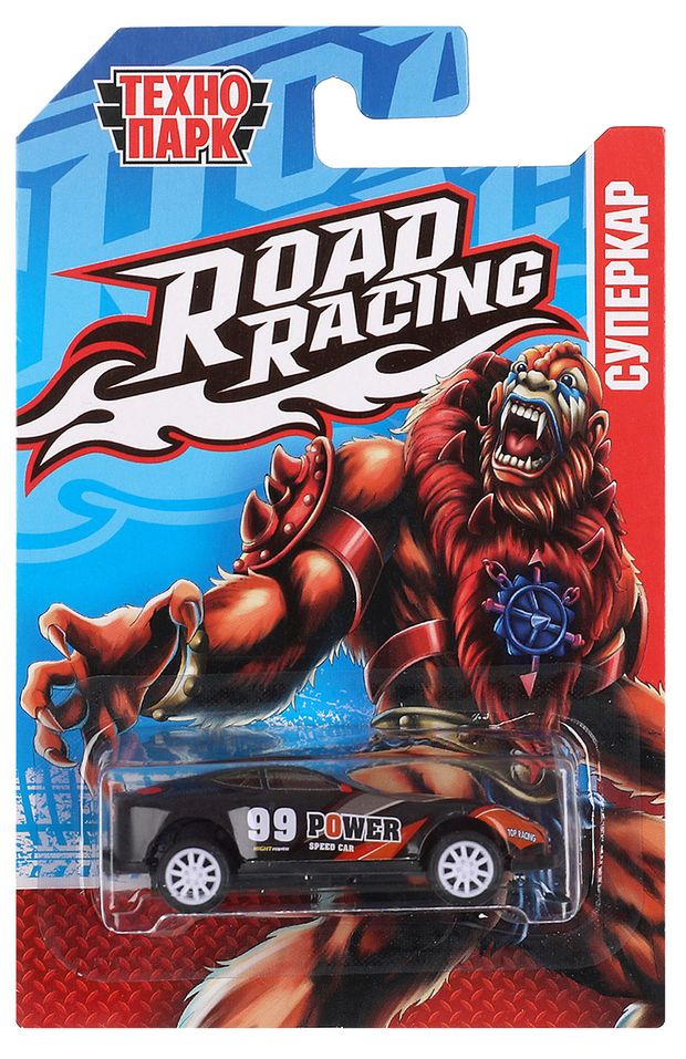 Машина Технопарк Металлическая Road Racing Суперкар 1 шт в ассортименте 115₽