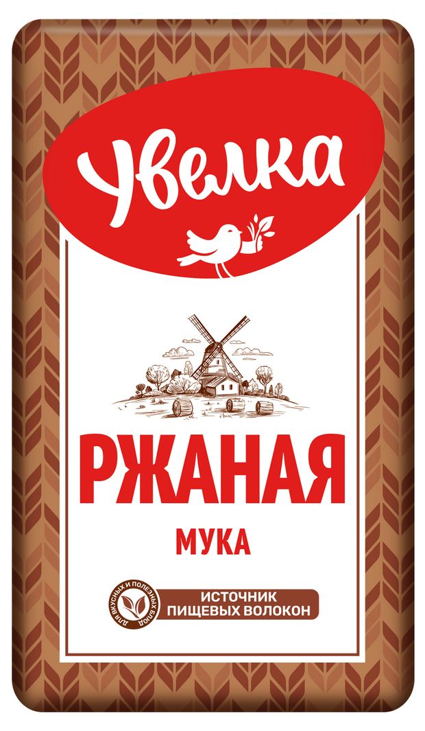 Мука ржаная Увелка обдирная 2 кг 95₽
