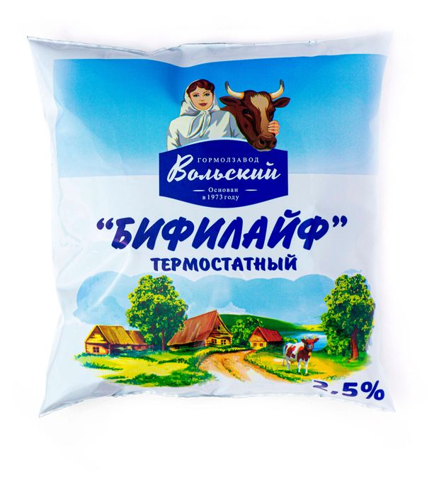 Бифилайф Гормолзавод Вольский термостатный 2,5% БЗМЖ, 450 г