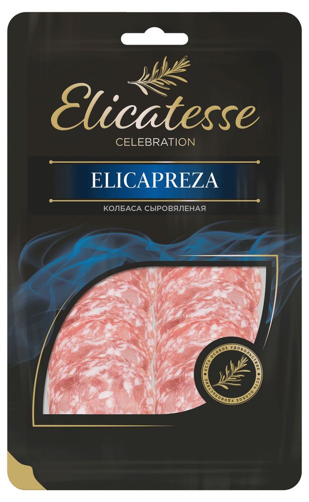 Колбаса сыровяленая полусухая Сибколбасы Elicatesse Elicapreza нарезка, 85 г