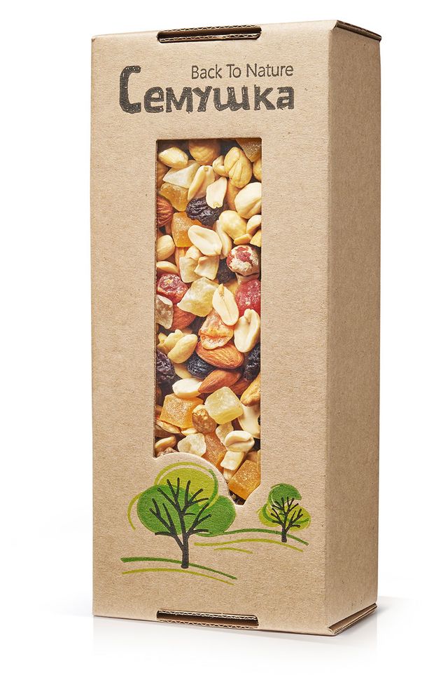 Смесь сладкая жареных орехов с цукатами Семушка 500 г 700₽