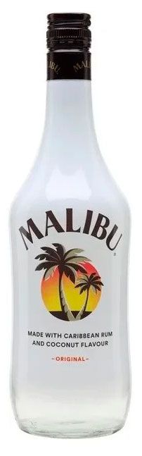 Ликер десертный MALIBU со вкусом кокоса Испания, 0,75 л