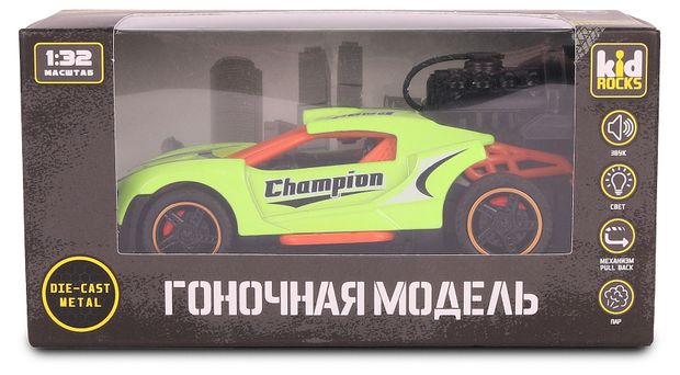 Машинка Kid Rocks с паром Гоночная модель 132 1 шт в ассортименте 470₽