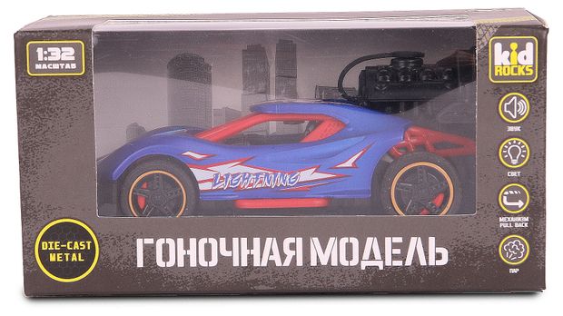 Машинка Kid Rocks с паром Гоночная модель 132 1 шт в ассортименте 490₽