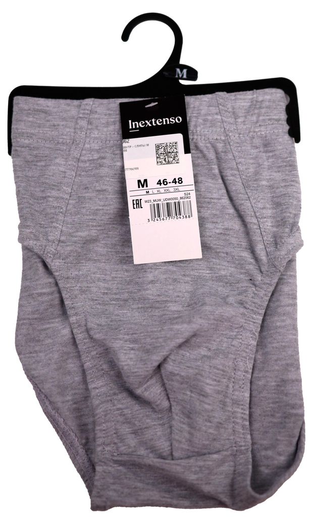 Трусы мужские InExtenso слипы серые р. M-3XL, 1 шт