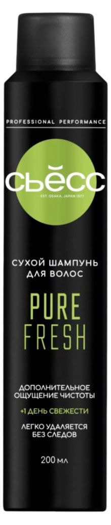 Шампунь сухой Сьёсс Pure Fresh для нормальных волос ежедневный уход, 200 мл