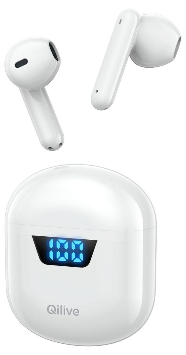 Наушники беспроводные TWS Qilive Q1342 белые