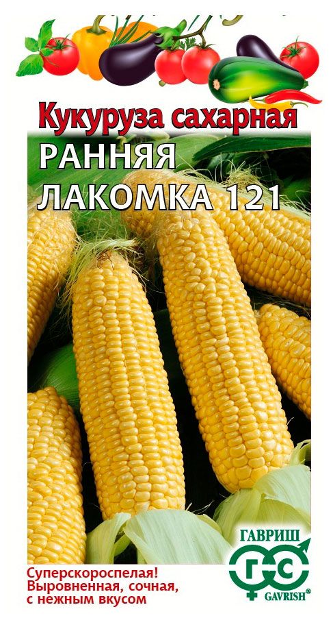 Семена Гавриш Кукуруза Ранняя Лакомка 121 5 г 24₽