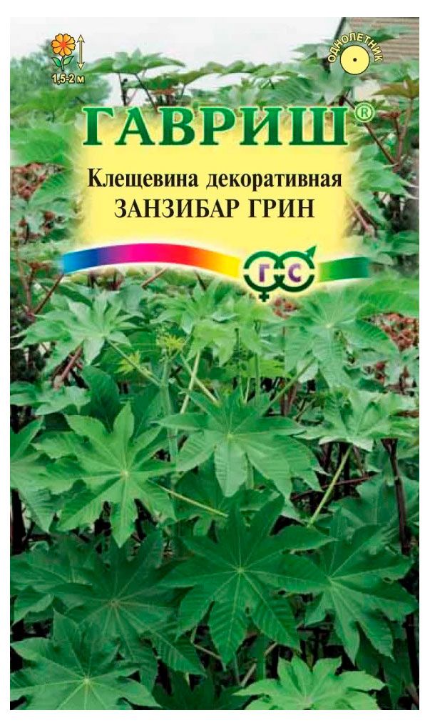 Семена Гавриш Клещевина Занзибар Грин, 5 шт