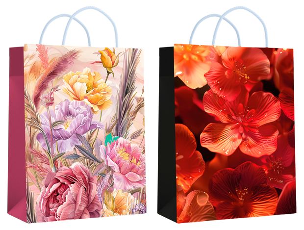 Пакет подарочный Centrum Цветы 18х23х10 см 1 шт в ассортименте 65₽