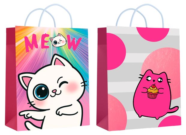 Пакет подарочный Centrum Котики 26х32х12 см 1 шт в ассортименте 150₽