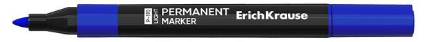 Маркер перманентный ErichKrause P-170 light синий, 1 шт
