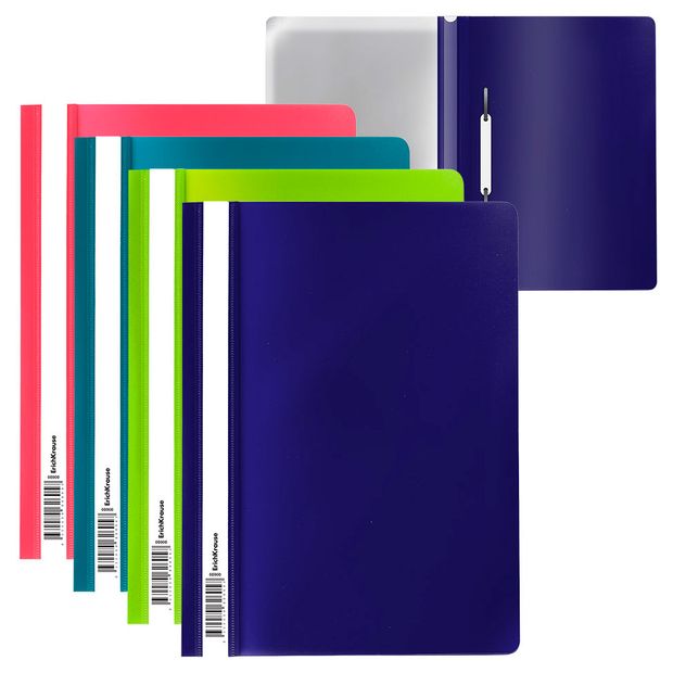 Папка-скоросшиватель ErichKrause Matt-touch Reef пластиковая A4, 1 шт в ассортименте