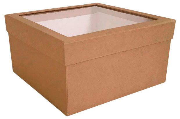 Коробка подарочная РутаУпак с окном 21х21х11 см 360₽