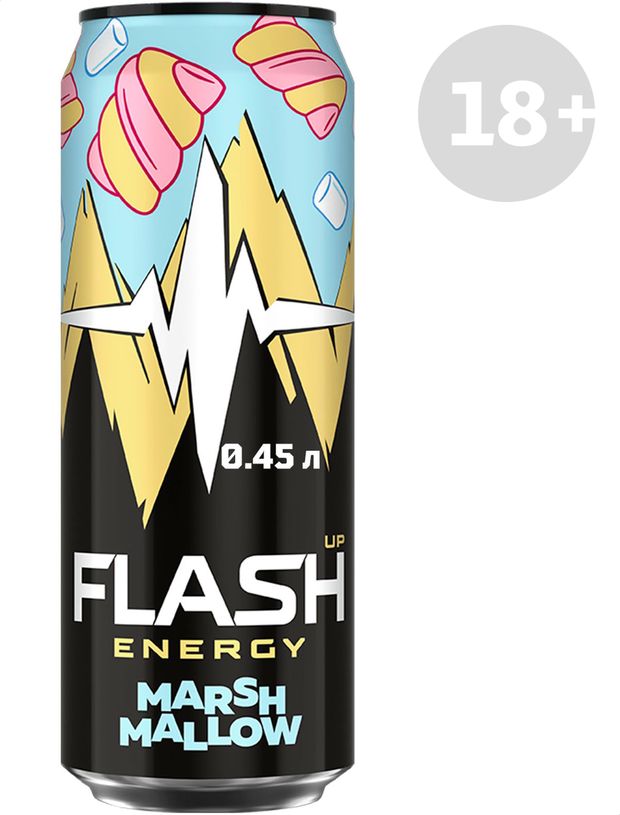 Напиток энергетический Flash Up Energy Маршмеллоу, 450 мл