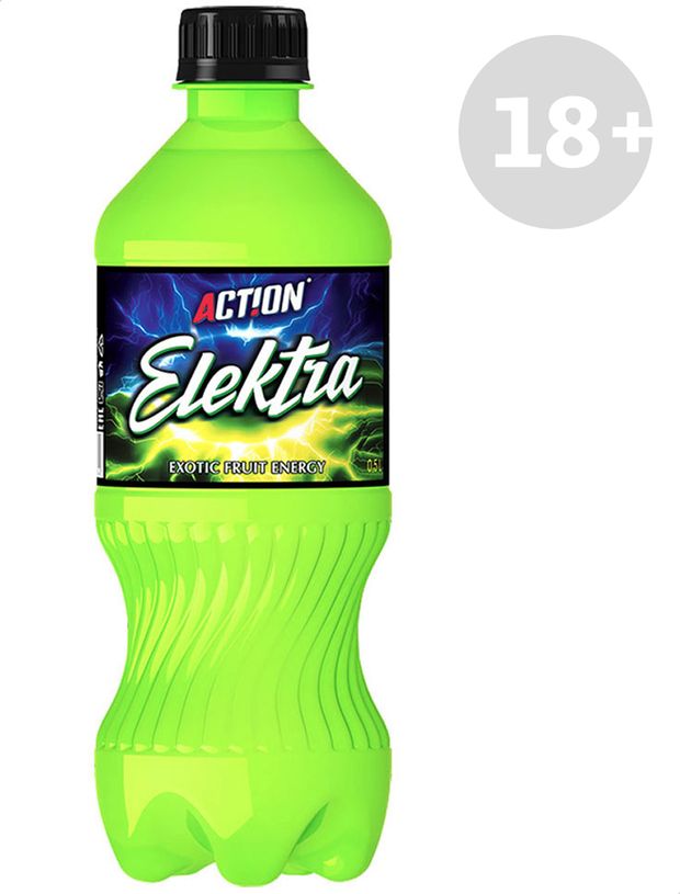 Напиток газированный Action! Exotic fruit energy безалкогольный тонизирующий, 500 мл