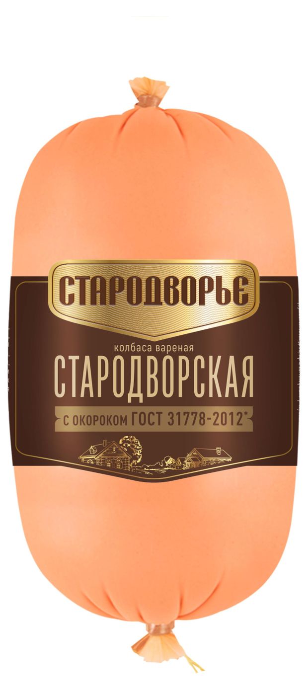 Колбаса вареная Стародворье Стародворская с окороком, 400 г