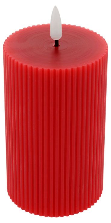 Свеча светодиодная SN-02M красная, 12,5 см