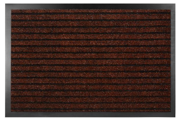 Коврик придверный Коврофф Asciugapasso влаговпитывающий коричневый 40x60 см 1500₽