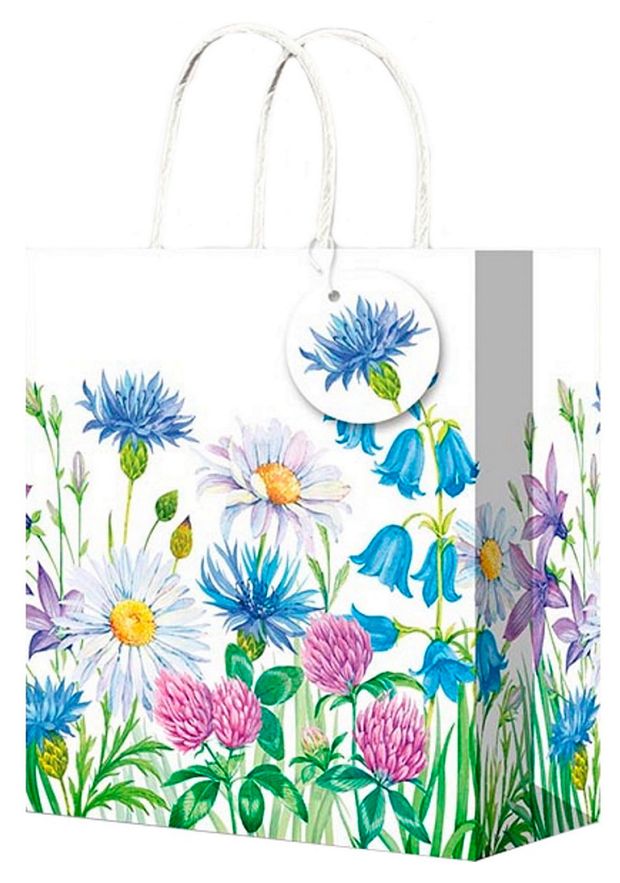 Пакет подарочный Miland Optima Цветы 264х327х8 см 1 шт в ассортименте 95₽