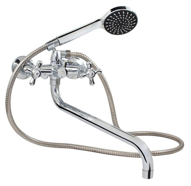 Смеситель для ванны и душа RemiLing Louise со шлангом и лейкой 4200₽