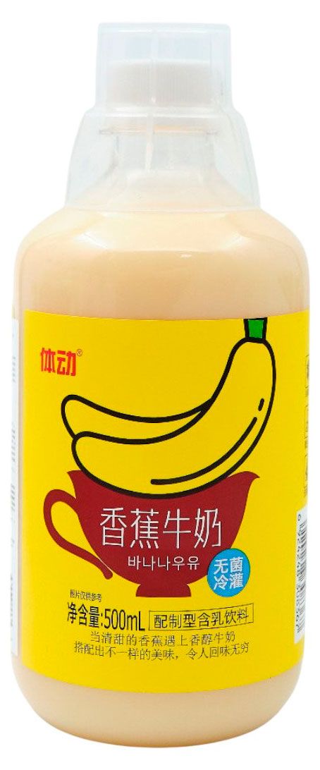 Напиток молочный Woerwang со вкусом банана Китай, 500 мл