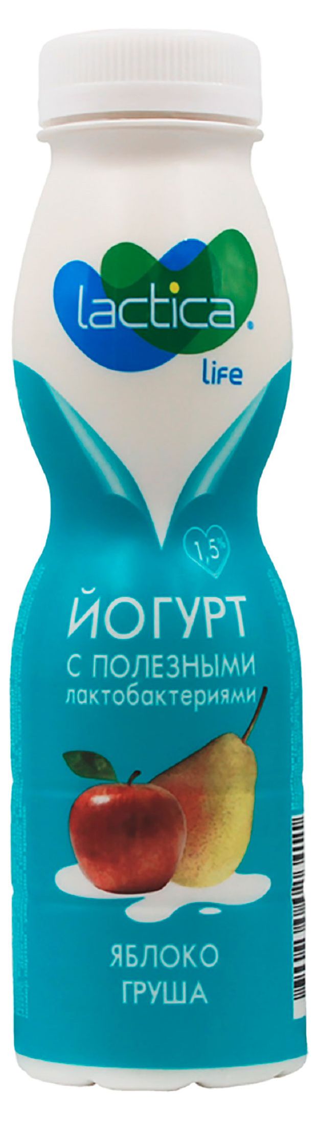 Йогурт питьевой Lactica Яблоко и груша 15 БЗМЖ 260 г 60₽
