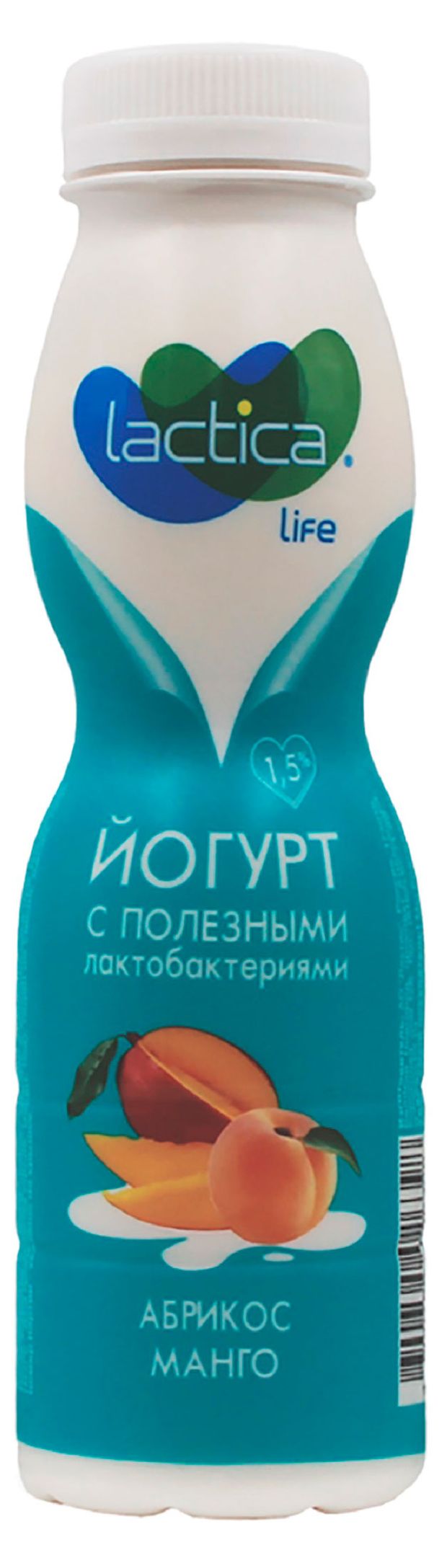 Йогурт питьевой Lactica Абрикос и манго 15 БЗМЖ 260 г 60₽