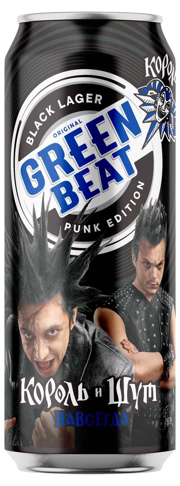 Пивной напиток Green Beat Black 4,7%, 0,45 л