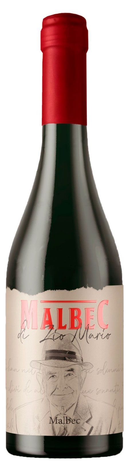 Вино Malbec Zio Mario красное полусухое Италия, 0,75 л