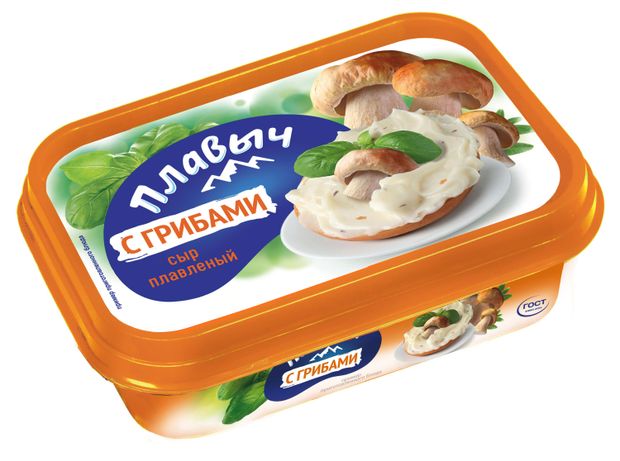 Сыр плавленый с грибами 45% БЗМЖ, 180 г