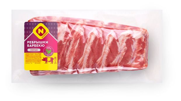 Ребрышки свиные Останкино барбекю охлаженные 08 кг 480₽