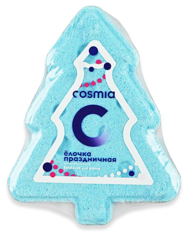 Бомбочка для ванны Cosmia Елочка Праздничная, 130 г