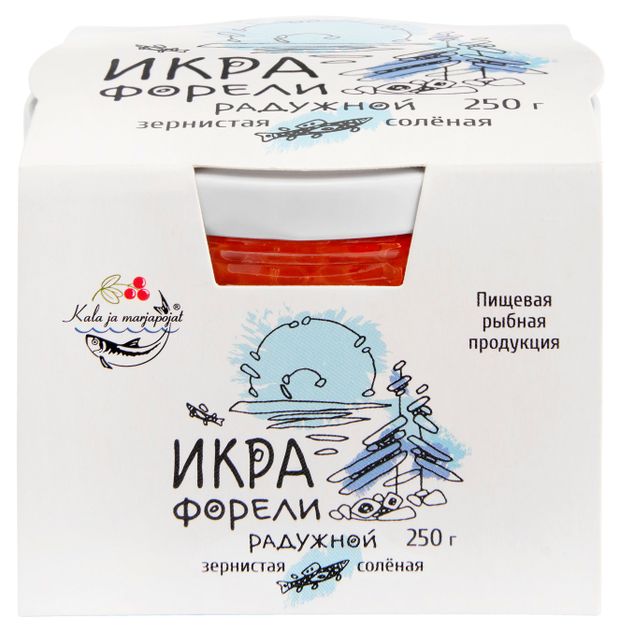 Икра красная Kala Ja Marjapojat форели зернистая, 250 г