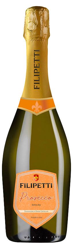 Игристое вино Filipetti Prosecco белое брют Италия, 0,75 л