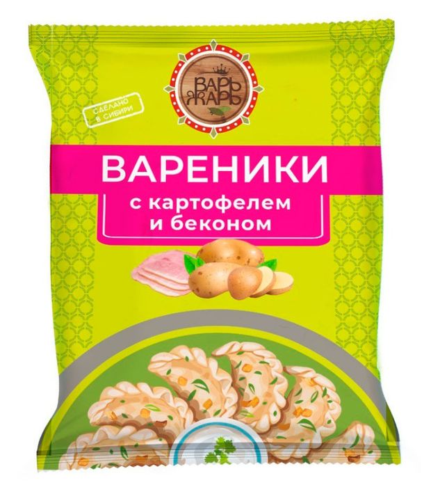 Вареники ВарьЖарь с картофелем и беконом, 900 г