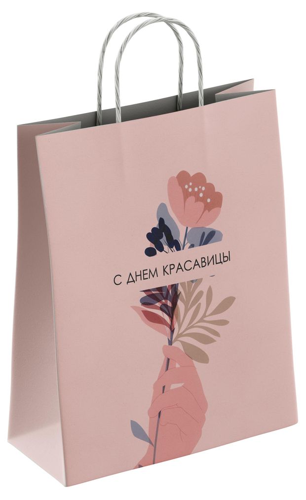 Пакет подарочный бумажный ПЗБМ Весна 35х26х15 см, 1 шт в ассортименте