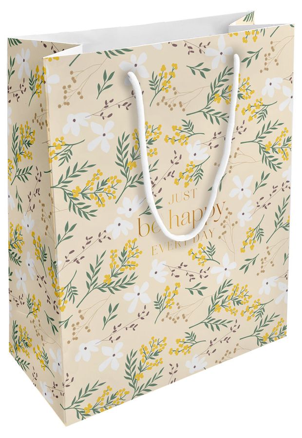 Пакет подарочный Be Smart бумажный 25х32 см 1 шт в ассортименте 195₽