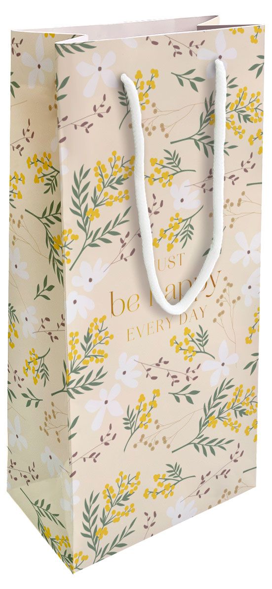 Пакет подарочный Be Smart бумажный 15х32 см, 1 шт в ассортименте