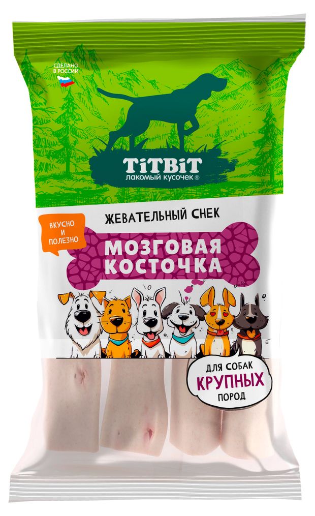 Лакомство для собак крупных пород TiTBiT Мозговая косточка, 210 г