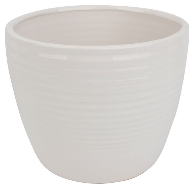 Кашпо керамическое Garden Show белое, 18,1 см