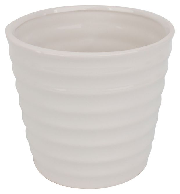 Кашпо керамическое Garden Show белое, 13,3 см