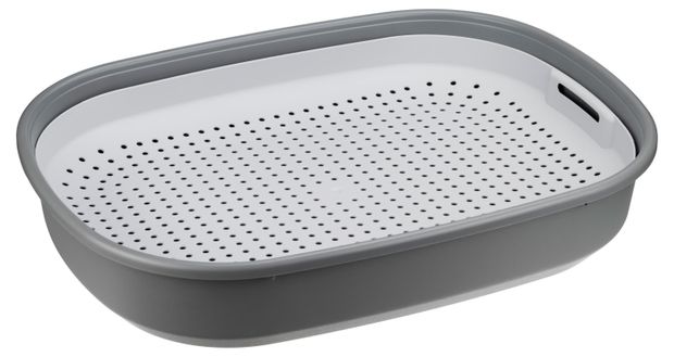 Туалет для кошек HOMECAT Frost Touch с сеткой, 46,5х34,5х9,5 см