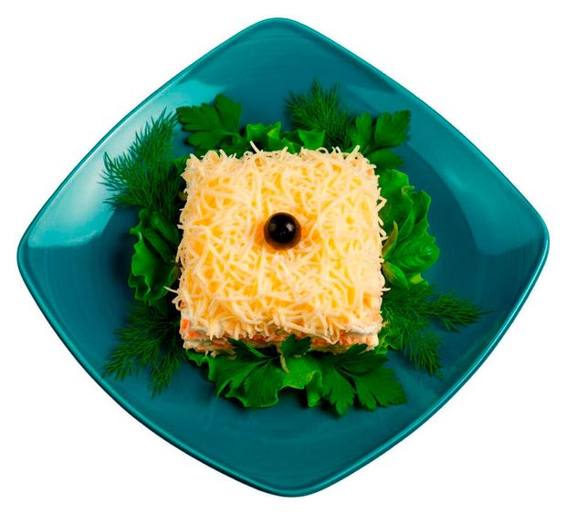 Салат АШАН Мимоза с горбушей, вес